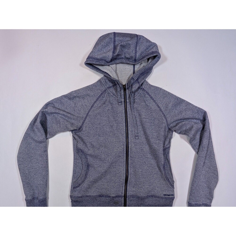 Patagonia Women's Cloud Stack Full Zip Hoody Heathered Blue Small